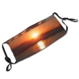 yanfind Lake Golden Galaxy Sunset Iphone Dawn Sea Clouds Beach Sky Dusk Ocean Dust Washable Reusable Filter and Reusable Mouth Warm Windproof Cotton Face