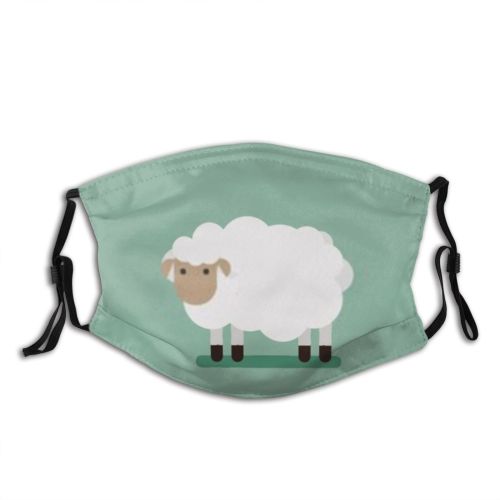 yanfind Abstract Info Isolated Farm Countryside Wool Cute Natural Wildlife Farmyard Design Graze Dust Washable Reusable Filter and Reusable Mouth Warm Windproof Cotton Face