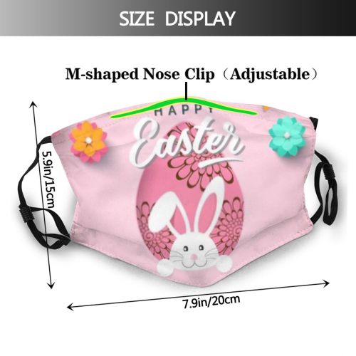 yanfind Burrow Modern Beautiful Celebrate Spring Art Craft Easter Decoration Sale Hare Abstract Dust Washable Reusable Filter and Reusable Mouth Warm Windproof Cotton Face