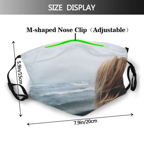 yanfind Ice Windy Daylight Sunset Melting Relaxation Dawn Storm Waves Traveler Iceberg Sea Dust Washable Reusable Filter and Reusable Mouth Warm Windproof Cotton Face