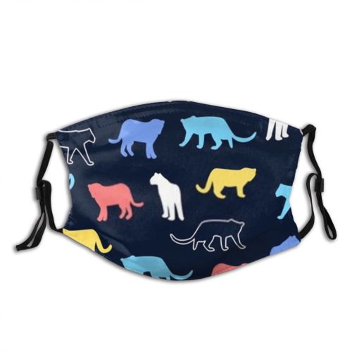 yanfind Isolated Adventure Tee Safari Childish Fashion Artwork Cat Cute Seamless Wildlife Kid Dust Washable Reusable Filter and Reusable Mouth Warm Windproof Cotton Face