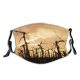 yanfind Fir Winter Sky Plant Tree Plant Frost Winter Freezing Sun Snow Daytime Dust Washable Reusable Filter and Reusable Mouth Warm Windproof Cotton Face