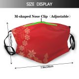 yanfind Winter Ground Christmas Snowflake Design Design Ornament Flakes Xmascomp Snow Dust Washable Reusable Filter and Reusable Mouth Warm Windproof Cotton Face
