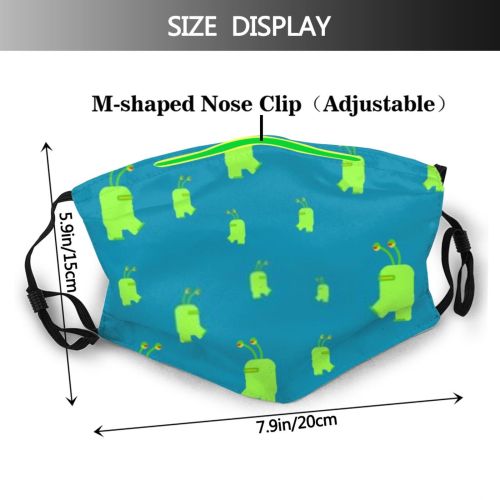 yanfind Abstract Isolated Comic Cute Fantasy Cosmonaut Friendly Colorful Sky Cheerful Outer Astronomy Dust Washable Reusable Filter and Reusable Mouth Warm Windproof Cotton Face