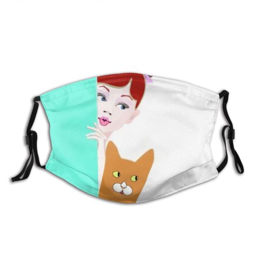 yanfind Abstract Fashion Free Cute Stylish Colorful Feminine Flirting Child Accessories Lady Female Dust Washable Reusable Filter and Reusable Mouth Warm Windproof Cotton Face