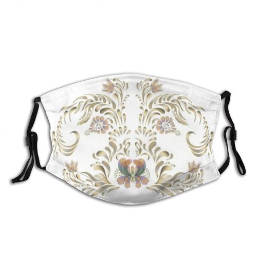 yanfind  Spring Flower Vintage Garden Romantic Plant Retro Rose Elegant Decorative Design Dust Washable Reusable Filter and Reusable Mouth Warm Windproof Cotton Face