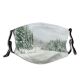 yanfind Ice Transport Columbia America Range Landscape Majestic Trip Frozen Journey Peak Tree Dust Washable Reusable Filter and Reusable Mouth Warm Windproof Cotton Face