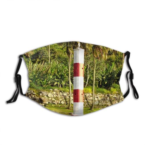 yanfind Elaeis Tower Canas Das Shore Farol Ocean Light Rocks Lighthouse Tropics Mountain Dust Washable Reusable Filter and Reusable Mouth Warm Windproof Cotton Face