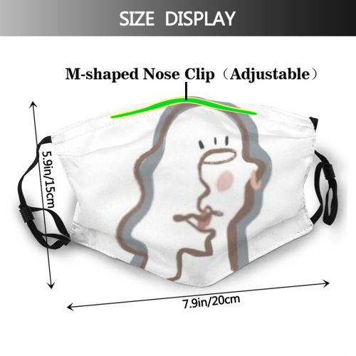 yanfind Abstract Isolated Artwork Cute Pastel Design Art Retro Drawn Decorative Minimal Beige Dust Washable Reusable Filter and Reusable Mouth Warm Windproof Cotton Face