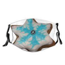 yanfind Star Bread Echinoderm Ginger Teal Cookies Comp Aqua Sweets Turquoise Dust Washable Reusable Filter and Reusable Mouth Warm Windproof Cotton Face