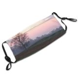 yanfind Mist Cloud Grassland Landscape Sky Tree Tree Atmosphere Sunrise Morning Natural Atmospheric Dust Washable Reusable Filter and Reusable Mouth Warm Windproof Cotton Face
