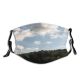 yanfind Field Sky Natural Autumn Cloud Landscape Sky Pasture Clouds Grassland Tree Countryside Dust Washable Reusable Filter and Reusable Mouth Warm Windproof Cotton Face