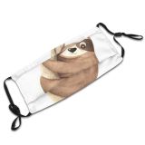 yanfind Isolated Sloth Cute Slow Lazy Brazil Trendy Natural Nursery Wildlife Summer Baby Dust Washable Reusable Filter and Reusable Mouth Warm Windproof Cotton Face