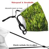 yanfind Plant Faxahatchee Wheatgrass Leaves Flower Lilly Grass Weed Cypress Plant Wetland Florida Dust Washable Reusable Filter and Reusable Mouth Warm Windproof Cotton Face
