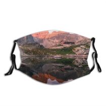 yanfind Lake Daylight Sunset Hike Tatras Peaks River High Mountains Valley Outdoors Pinnacle Dust Washable Reusable Filter and Reusable Mouth Warm Windproof Cotton Face