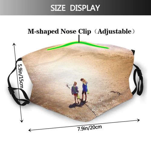 yanfind Chain Leisure Sunlight Over Girls Horizon High Sky Teenager Teenagers Sea Lifestyles Dust Washable Reusable Filter and Reusable Mouth Warm Windproof Cotton Face