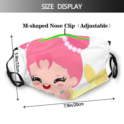 yanfind Isolated Outfit Young Kawaii Cute Mermaid Fantasy Tale Kid Child Starfish Female Dust Washable Reusable Filter and Reusable Mouth Warm Windproof Cotton Face