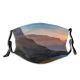 yanfind Lake Golden Daylight Sunset Road Clouds Panoramic River Landscapes Mountains Grass Hills Dust Washable Reusable Filter and Reusable Mouth Warm Windproof Cotton Face