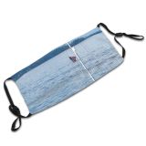 yanfind Vehicle Sailboat Sound Boat Pacific Sky Seattle Watercraft Ocean Sailboat Sailing Coast Dust Washable Reusable Filter and Reusable Mouth Warm Windproof Cotton Face