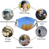 yanfind Plant Daytime Sky Tree Circular Plant Woody Leaf Sky Landscape Stream Natural Dust Washable Reusable Filter and Reusable Mouth Warm Windproof Cotton Face