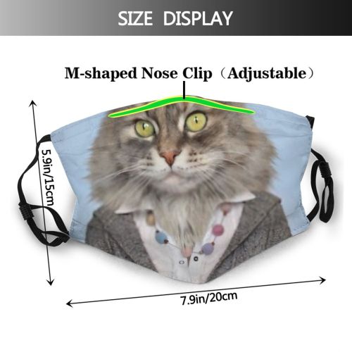 yanfind Fur Fashion Skirt Sweater Cat Anthropomorphism Trendy Dress Nobody Transformation Glamour Lady Dust Washable Reusable Filter and Reusable Mouth Warm Windproof Cotton Face