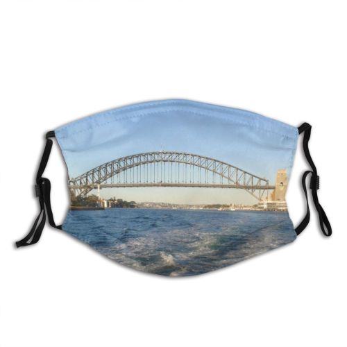 yanfind Fixed Bridg Link Cantilever Arch Australia Arch Sky Skyway Harbour Attractions Daytime Dust Washable Reusable Filter and Reusable Mouth Warm Windproof Cotton Face
