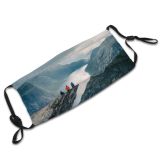 yanfind Exploration Auto Dramatic Range Fjord Landscape Tranquility Lifestyles Togetherness Hiking Snow Scene Dust Washable Reusable Filter and Reusable Mouth Warm Windproof Cotton Face