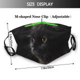 yanfind Portrait Eye Fluffy Fur Furry Cat Adorable Dust Washable Reusable Filter and Reusable Mouth Warm Windproof Cotton Face