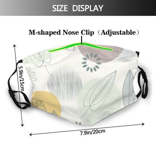 yanfind Abstract Decor Draws Contemporary Striped Cute Seamless Colorful Dots Summer Autumn Vintage Dust Washable Reusable Filter and Reusable Mouth Warm Windproof Cotton Face