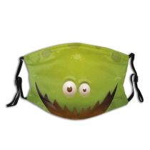 yanfind Crazy Smile Horror Halloween Furious Cute Frightening Fantasy Terrible Teeth Child Raised Dust Washable Reusable Filter and Reusable Mouth Warm Windproof Cotton Face