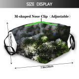 yanfind Plant Christmas Flower Fir Pine Tree Tree Closeup Snow Parsley Plant Subshrub Dust Washable Reusable Filter and Reusable Mouth Warm Windproof Cotton Face