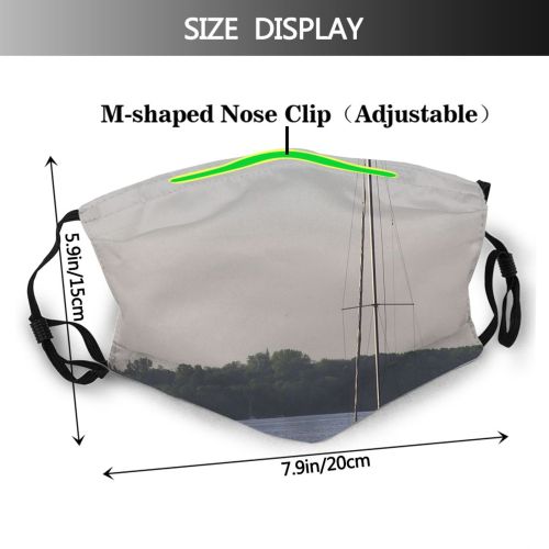 yanfind Dhow Marine Vehicle Calm Atmospheric Sail Recreation Boat Sea Sailing Watercraft Sailboat Dust Washable Reusable Filter and Reusable Mouth Warm Windproof Cotton Face