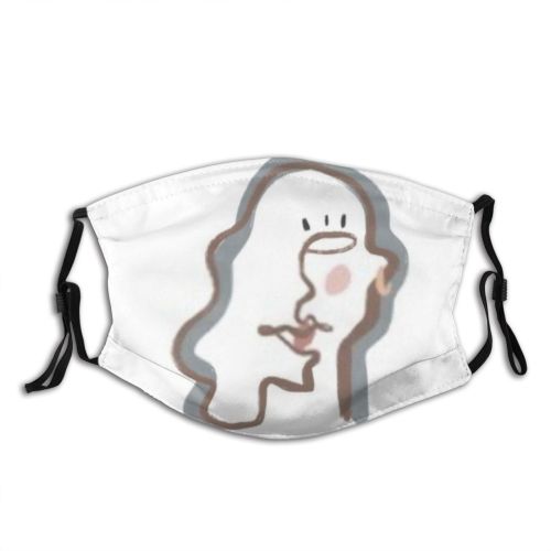 yanfind Abstract Isolated Artwork Cute Pastel Design Art Retro Drawn Decorative Minimal Beige Dust Washable Reusable Filter and Reusable Mouth Warm Windproof Cotton Face