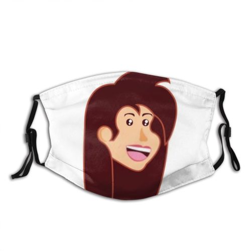 yanfind Isolated Lovely Fashion Little Cute Smiling Model Kid Child Positive Simple Female Dust Washable Reusable Filter and Reusable Mouth Warm Windproof Cotton Face