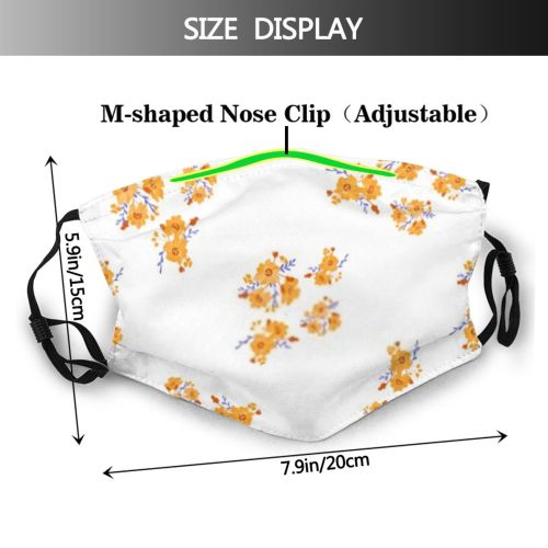 yanfind Abstract Decor Contemporary Cute Fantasy Stylish Seamless Colorful Trendy Ornamental Indian Artistic Dust Washable Reusable Filter and Reusable Mouth Warm Windproof Cotton Face