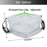 yanfind Ice Design Frost Fantasy Moving Like Snow Wind Contrasts Abstract Comparison Focus Dust Washable Reusable Filter and Reusable Mouth Warm Windproof Cotton Face