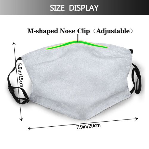 yanfind Ice Design Frost Fantasy Moving Like Snow Wind Contrasts Abstract Comparison Focus Dust Washable Reusable Filter and Reusable Mouth Warm Windproof Cotton Face