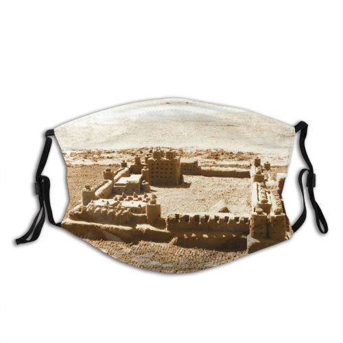 yanfind Sand Building Landscape Archaeological Sculpture Bay Castles Recreation Castle Sand Birch Castle Dust Washable Reusable Filter and Reusable Mouth Warm Windproof Cotton Face