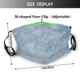 yanfind Ice Sport Frost Frozen Rink Scratched Skating Abstract Empty Above Hockey Temperature Dust Washable Reusable Filter and Reusable Mouth Warm Windproof Cotton Face