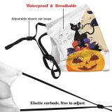 yanfind Horror Halloween Cat Font Night Autumn October Pumpkin Spooky Spider Trick Treat Dust Washable Reusable Filter and Reusable Mouth Warm Windproof Cotton Face