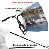 yanfind Marina Watercraft Harbor Marina Transportation Boats Waterway Sea Harbour Vehicle Boating Dock Dust Washable Reusable Filter and Reusable Mouth Warm Windproof Cotton Face