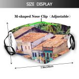 yanfind Metropolis Building Town Pernambuco Building Work Property Home Tourism Trip Summer Light Dust Washable Reusable Filter and Reusable Mouth Warm Windproof Cotton Face