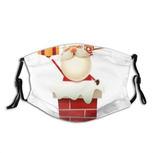 yanfind Isolated Santa Beard Snow Roof Christmas Cute Box Winter Present Year Chimney Dust Washable Reusable Filter and Reusable Mouth Warm Windproof Cotton Face
