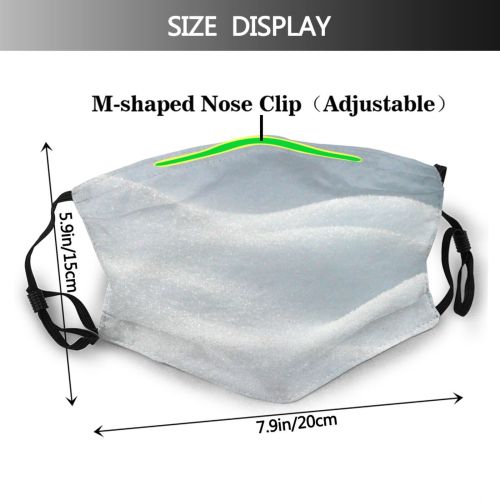 yanfind Winter Texture Cloud Geological Sky Winter Freezing Snow Reflection Colour Dust Washable Reusable Filter and Reusable Mouth Warm Windproof Cotton Face