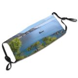 yanfind Resources Cove Lake Sound Sun Coast Med Boat Sky Coastal Bay Anchor Dust Washable Reusable Filter and Reusable Mouth Warm Windproof Cotton Face