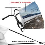 yanfind Europe Range Landscape Tranquility Lifestyles Warm Hiking Scene Snow Snowcapped Young Southern Dust Washable Reusable Filter and Reusable Mouth Warm Windproof Cotton Face