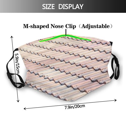 yanfind Roof Flooring Wood Tile Roof Dust Washable Reusable Filter and Reusable Mouth Warm Windproof Cotton Face