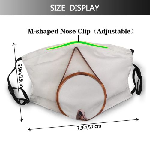 yanfind Lady Picture Faceless Unrecognizable Anonymous Media Tradition Gadget Islam Device Home Shoot Dust Washable Reusable Filter and Reusable Mouth Warm Windproof Cotton Face