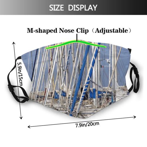 yanfind Motor Trasport Samos Marine Old Vehicle Vessel Prow Port Sail Sea Boat Dust Washable Reusable Filter and Reusable Mouth Warm Windproof Cotton Face