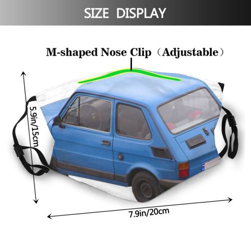 yanfind Machine Driver Old Vehicle Car Maluch P City Motor Compact Unusual Classic Dust Washable Reusable Filter and Reusable Mouth Warm Windproof Cotton Face